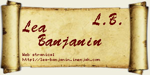 Lea Banjanin vizit kartica